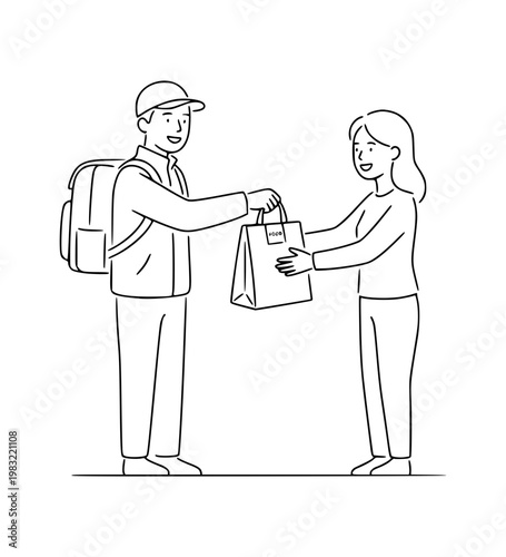 Food delivery handoff