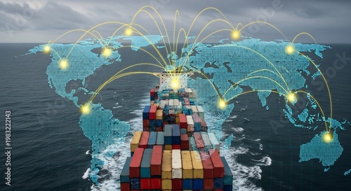 Global Shipping Network and Container Trade