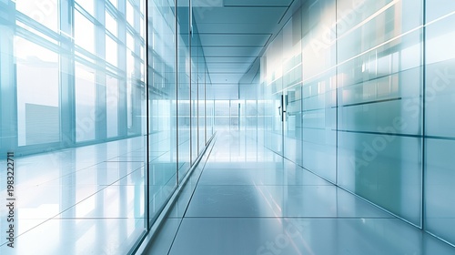 Sleek office abstract background, glass reflections, soft lighting, minimal.