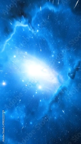 Cosmic cloud formation abstract digital rendering of a celestial nebula