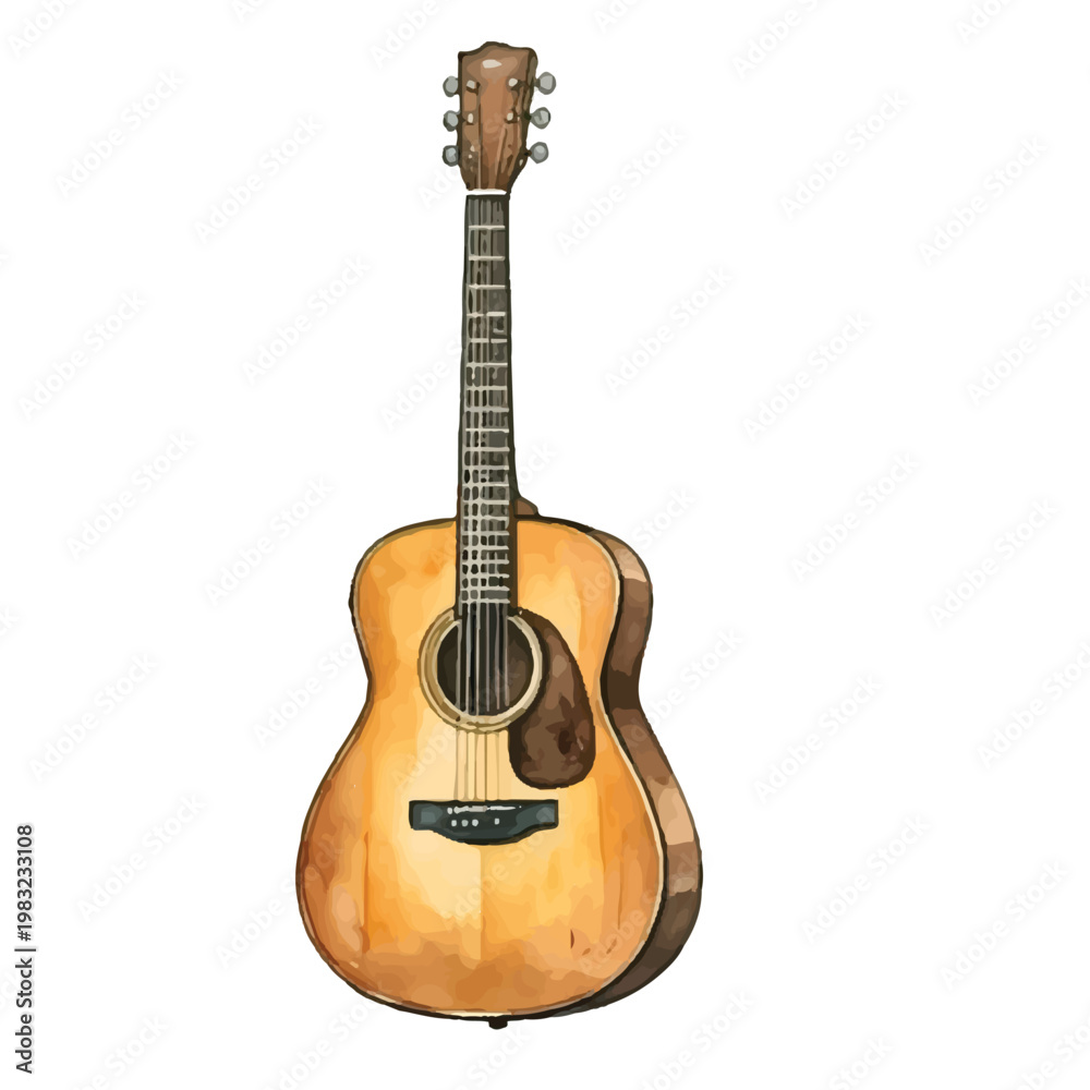 Naklejka premium Isolated violin on white background showing a classical wooden string instrument with bow