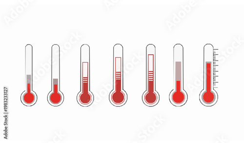 Iconos termómetro vector minimalista temperatura clima