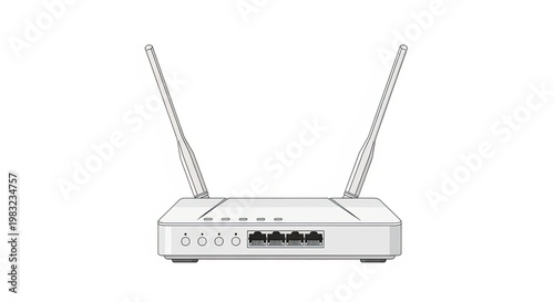 Wireless internet router device.