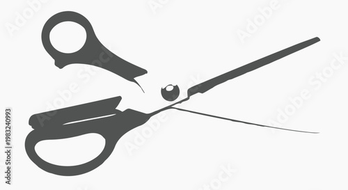 Scissors cutting tool for crafts.