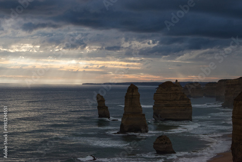 Dramatic light over the twelve apostles Australia