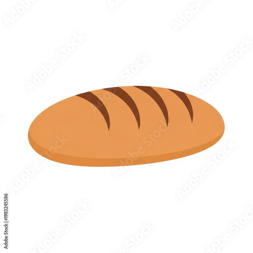 Illustration of a Loaf of Bread.