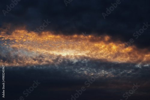 sun peaking through clouds