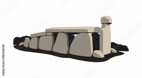 Ancient stone monument structure