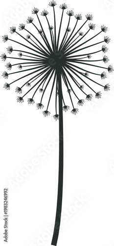 Abstract flower providing themes of nature, growth, and lightness