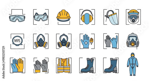 Personal Protective Equipment Safety Gear.