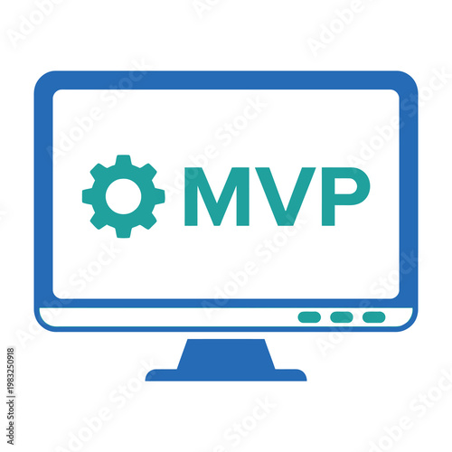 MVP minimal viable product concept on computer screen