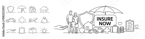 Comprehensive insurance protection for family, home, car, and travel needs