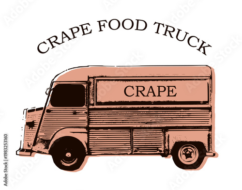 クレープのフードトラック