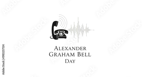 Black rotary telephone device.