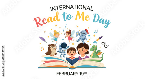 Children Reading a Big Book.