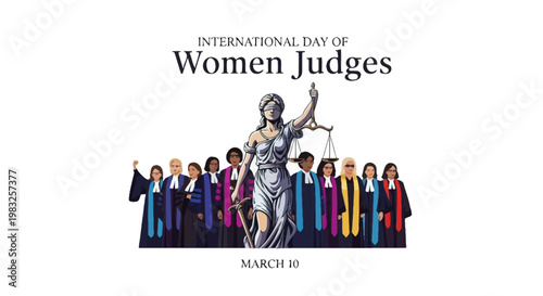 Group of women judges standing together.
