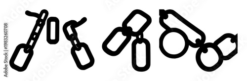 Supply chain management icons set with solid black single-line symbols on white background featuring supply chain, management, links with logistics and flow