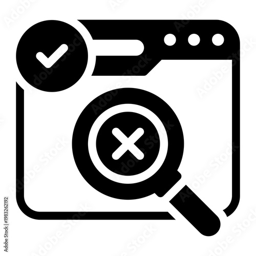 search engine glyph icon