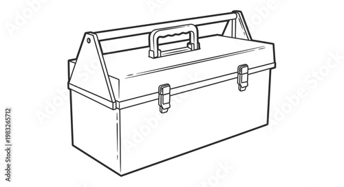 metal box with handle