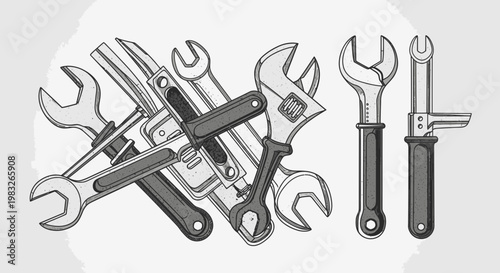 set of tools vector