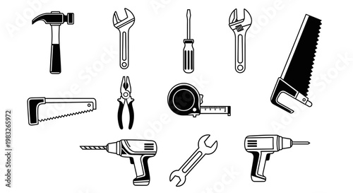 set of different tools