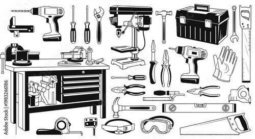 set of different tools