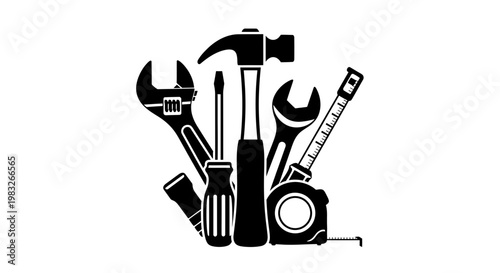 set of kitchen knives vector