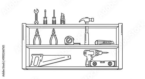 set of kitchen tools in the kitchen