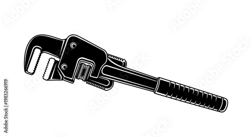 vector illustration of a wrench