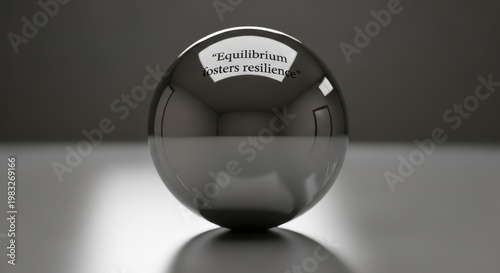 Polished Metallic Sphere With Quote Balan 20260313 072011