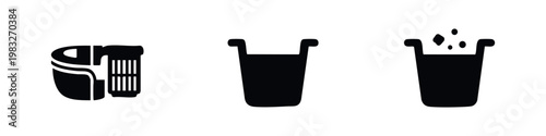 Trash Can Icons: Garbage Bin, Waste Container, and Disposal Concepts