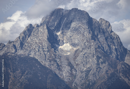 Mount Moran, Grand Teton mountain range, Grand Teton National Park, Wyoming, USA