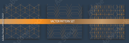 Abstract geometric background with triangle shape pattern set