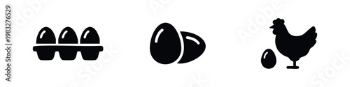 Eggs and Chicken Icons