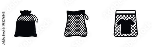 Bag and Laundry Icons