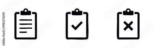 Clipboard and Checklist Icons