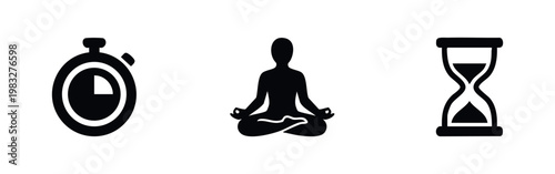 Time and Meditation Icons