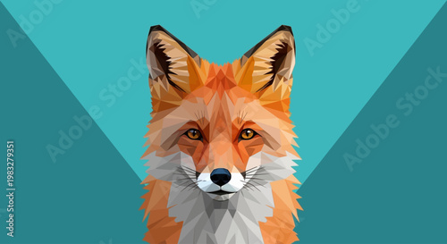 Closeup of a Red Fox Portrait.