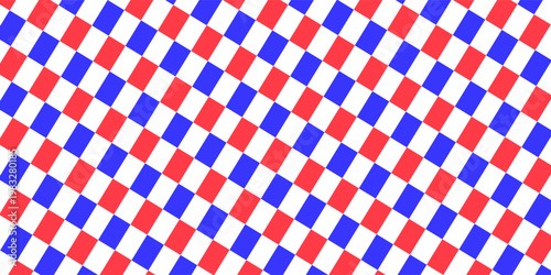 Christmas rhombus seamless pattern. Red and green xmas plaid texture with gold line. Argyle geometric diamond pattern. Christmas abstract wrapping bg. Vector illustration isolated on white background.