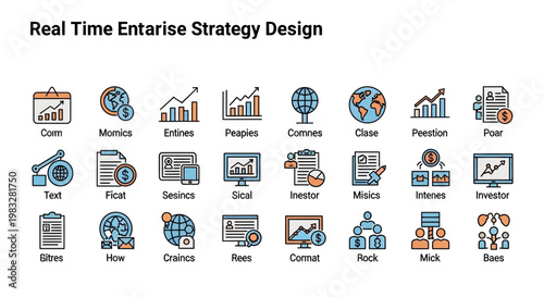 Real Time Enterprise Strategy Design Icons
