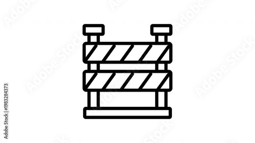 road barrier animation icon