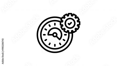 working hours animation icon