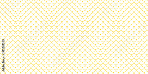 simple yellow fish scale pattern for banner poster background.