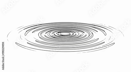 Concentric ripples expanding outwards on a light background
