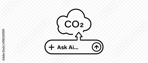 Request to the neural networks increase carbon dioxide levels in the air. One request to the network is CO2 emission