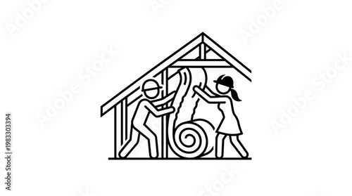 Installing Insulation in an Attic Home Improvement Process