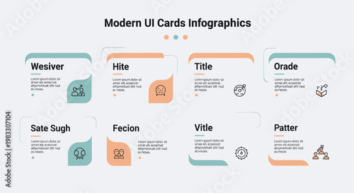 Contemporary Infographic Presentation Template with Customizable UI Card Layouts for Effective Data Display and Business Reports