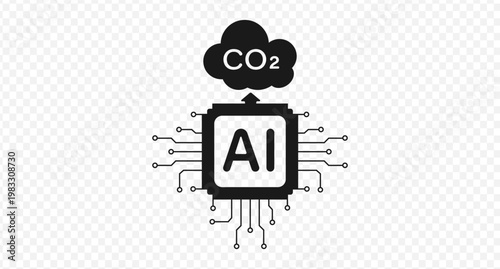 Ai exhaling carbon. One request to the network is CO2 emission. CO2 emissions