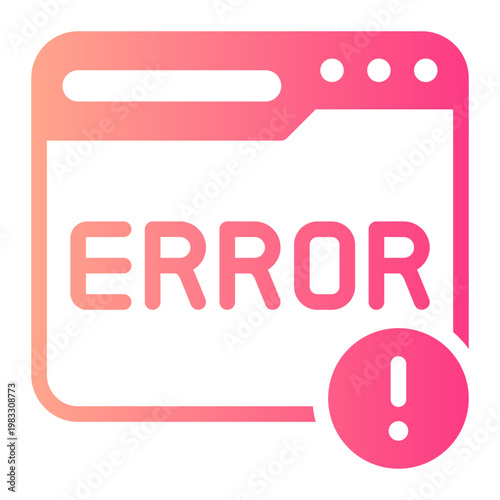error message gradient icon