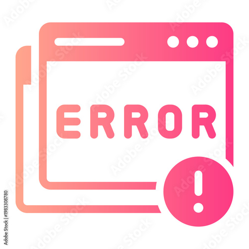 error message gradient icon